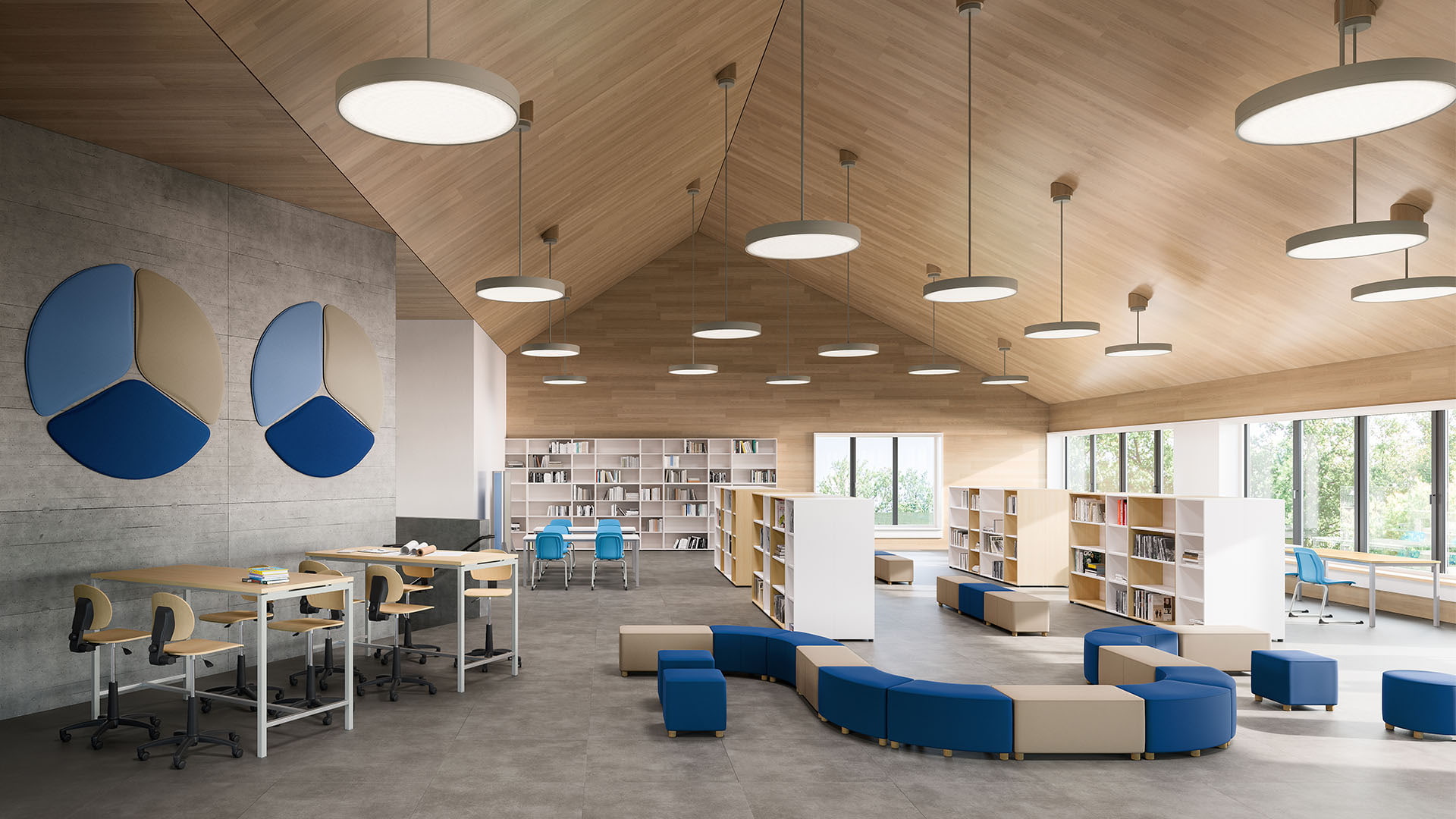 Q. Educational Scuole pagina Biblioteca e mensa